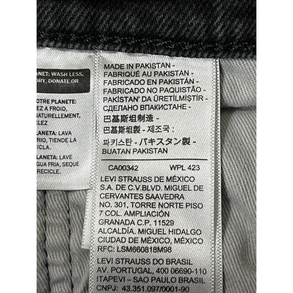 Levi's 511 Jeans Mens 29x32 Black Wash Denim BIG E Premium Modern Casual EUC - Picture 3 of 13